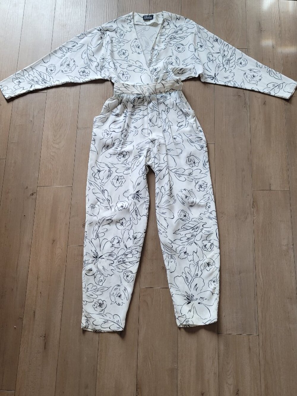 Joseph Ribkoff Clelia White & Black Jumpsuit